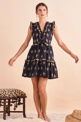 Willow Dress, Blk Khaki