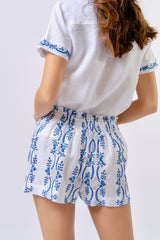 Pre-order Cabana Shorts, Wht Blue