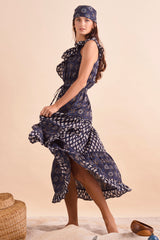 Tanya Dress, Navy Floral