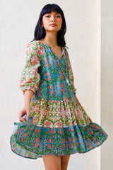 Taliya Dress, Trellis Combi