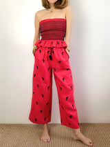 Jess Crop Pants, Red