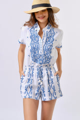 Pre-order Cabana Shorts, Wht Blue