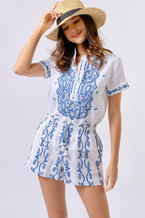 Pre-order Cabana Shorts, Wht Blue