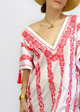 Pre-Order Sheila Caftan, White Coral