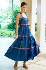 Ella Dress, Denim Orchid