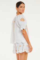 Sandra Top, Ivory Bronze