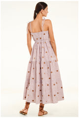 Adela Dress, Mocha Stripe