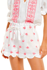 Sonia Shorts, Ivory Pink