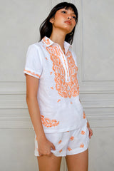 Delfina Top, White Melon