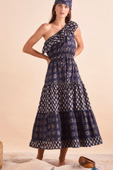 Tanya Dress, Navy Floral