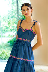 Ella Dress, Denim Orchid