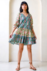 Taliya Dress, Trellis Combi