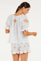 Sandra Top, Ivory Bronze