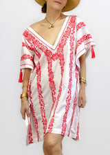 Pre-Order Sheila Caftan, White Coral