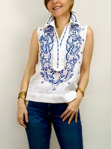 Pre-order Marie Tux Top, Lagoon