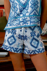 Tribo T'Boli Shorts, White Sky