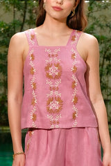 Blanca Top, Rose