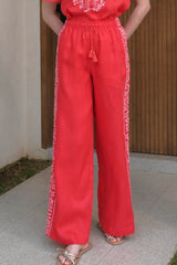 Gracie Pant, Red