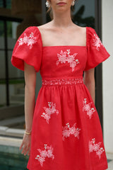 Camilla Dress, Red
