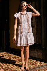 Michael Barong Dress, Mocha