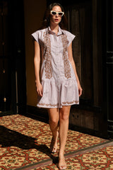 Michael Barong Dress, Mocha