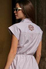 Michael Barong Dress, Mocha