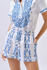 Pre-order Cabana Shorts, Wht Blue