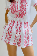 Pre-order Cabana Shorts, Wht Red