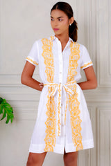 Brianne Dress, White Mango