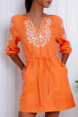 Maddie Dress, Papaya