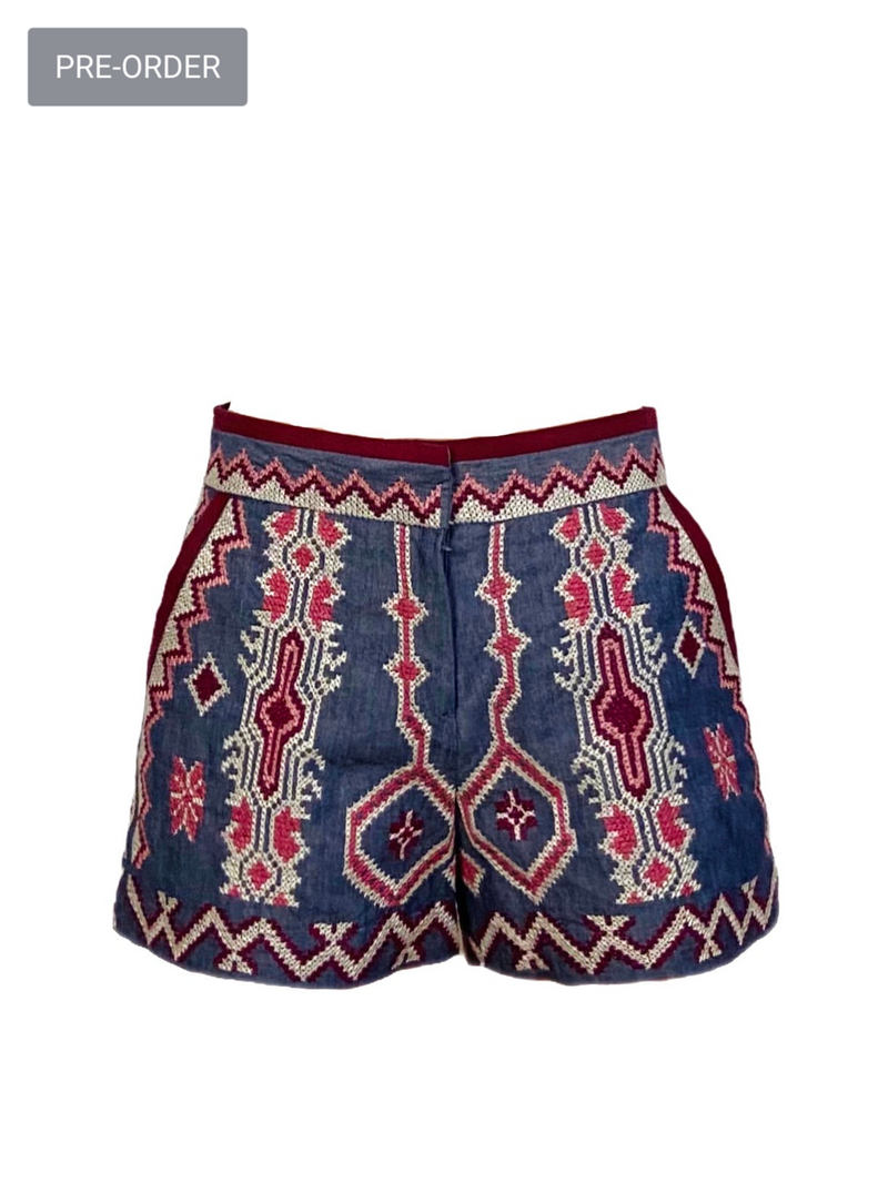 Pre-Order Tribo Shorts, Chamb Berry